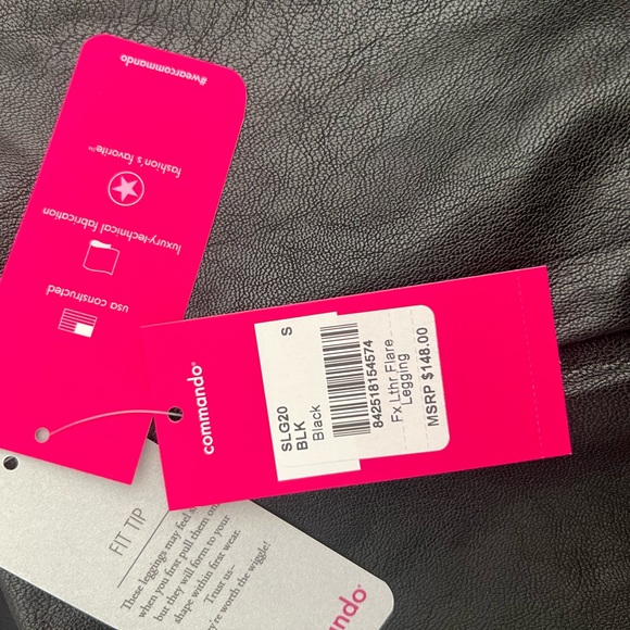 Commando Faux Leather Flared Pant in Black - Picture 3 of 4